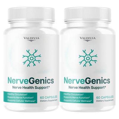 (2 Pack) NerveGenics Capsules - Official NerveGenics Nerve Health Support Advanced Formula, Nerve Genics Natural Premium Multivitamin for Overall Health & Wellness, 120 Capsules for 2 Months