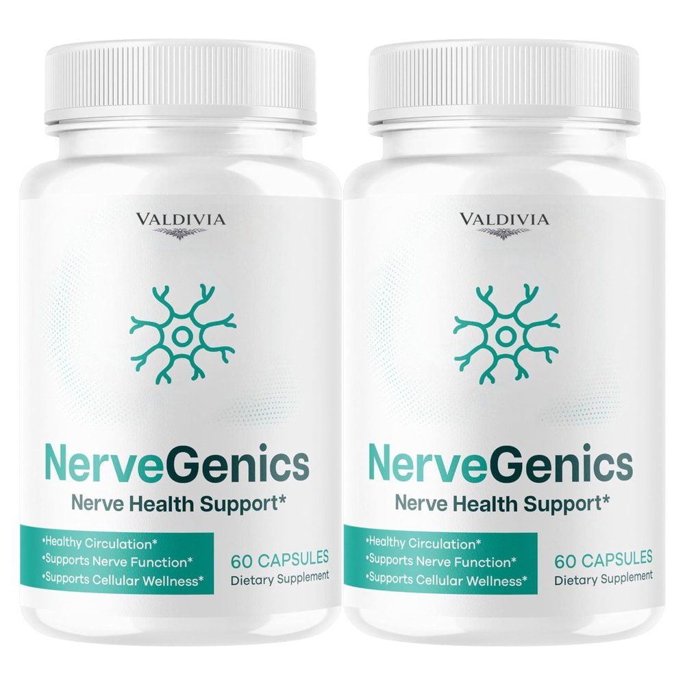 (2 Pack) NerveGenics Capsules - Official NerveGenics Nerve Health Support Advanced Formula, Nerve Genics Natural Premium Multivitamin for Overall Health & Wellness, 120 Capsules for 2 Months