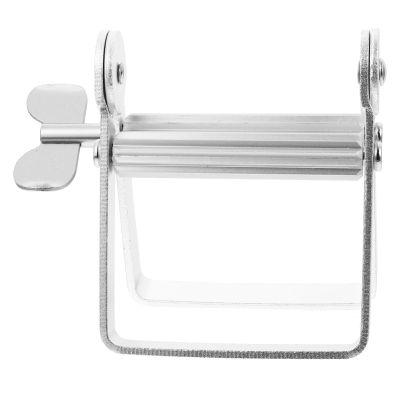 IDEANATEGRATE Metal Hair Dye Tube Squeezer Lotion Squeeze Tool Silver for Salon and Home Use, Manual Hairdressing Squeezer and Toothpaste Dispenser