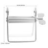 IDEANATEGRATE Metal Hair Dye Tube Squeezer Lotion Squeeze Tool Silver for Salon and Home Use, Manual Hairdressing Squeezer and Toothpaste Dispenser view 2
