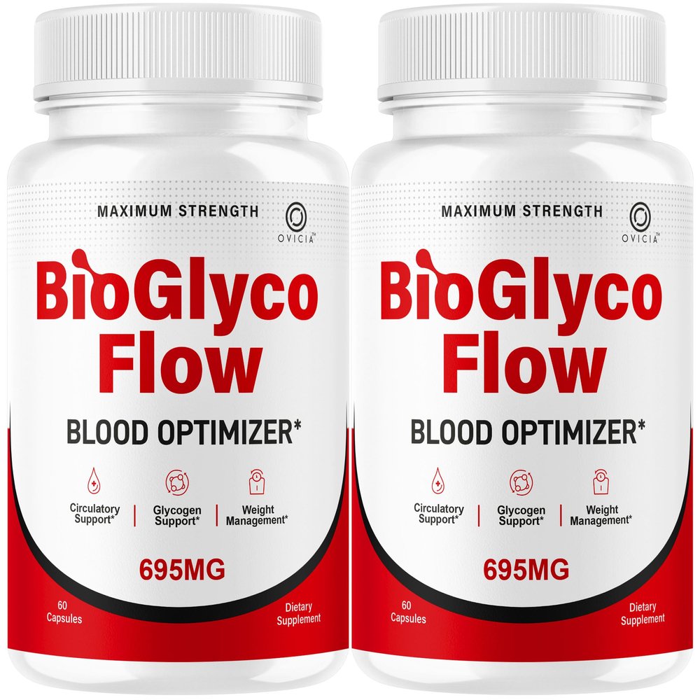 (2 Pack) BioGlyco Flow - BioGlycoFlow Support Capsules All Natural Maximum Strength, Bio Glyco Flow Pills Daily Premium Vitamin Advanced Formula for Health and Wellness, 120 Capsules for 2 Months