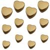 Abaodam Heart Shape Tinplate Candy Boxes Set of 12 with Small, Medium, Large Sizes, Frosted Gold Finish, Cookie and Biscuit Storage for Wedding, Party, and Festival Treats view 1