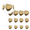Abaodam Heart Shape Tinplate Candy Boxes Set of 12 with Small, Medium, Large Sizes, Frosted Gold Finish, Cookie and Biscuit Storage for Wedding, Party, and Festival Treats view 3