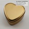 Abaodam Heart Shape Tinplate Candy Boxes Set of 12 with Small, Medium, Large Sizes, Frosted Gold Finish, Cookie and Biscuit Storage for Wedding, Party, and Festival Treats view 4