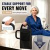 SANGYTUNG Bed Rails for Elderly Adults - ASTM Approved Adjustable Bed Cane with Non-Slip Ergonomic Handle & Storage Pocket, Bed Railings for Seniors Hold up to 350 LBS, Tool-Free view 2