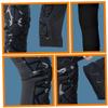 EXHUMKY Breathable Knee Sleeve Compression Leg Sleeve Knee Support Guard for Running Sports Black Xxl view 3