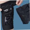 EXHUMKY Breathable Knee Sleeve Compression Leg Sleeve Knee Support Guard for Running Sports Black Xxl view 4