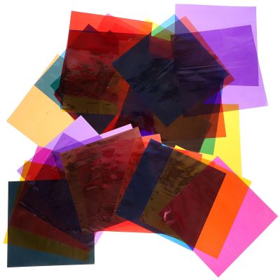 ARTIBETTER Colored Cellophane Sheets 84pcs (10x10cm) DIY Candy Wrapping Paper for Crafts and Wrap with 7 Vibrant Colors, Creative Decorative Cellophane for Party and Holiday Packaging
