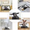 Cute Black Goat Animal Front Door Mat Waterproof Welcome Mats Absorbent Non-Slip Doormat Heavy Duty Entryway Rug Indoor Area Rug Low Profile Bath Mat for Home Outside Entrance 23.6"x15.7" view 3