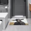 Cute Black Goat Animal Front Door Mat Waterproof Welcome Mats Absorbent Non-Slip Doormat Heavy Duty Entryway Rug Indoor Area Rug Low Profile Bath Mat for Home Outside Entrance 23.6"x15.7" view 4