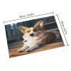 Smart Corgi Front Door Mat Waterproof Welcome Mats Absorbent Non-Slip Doormat Heavy Duty Entryway Rug Indoor Area Rug Low Profile Bath Mat for Home Outside Entrance 23.6"x15.7" view 2