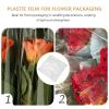 Uonlytech 100pcs 45cm Waterproof Flower Wrapping Cellophane Film Plastic Bouquet Packaging Film for Floral Wrapping and Bouquet Presentation view 3