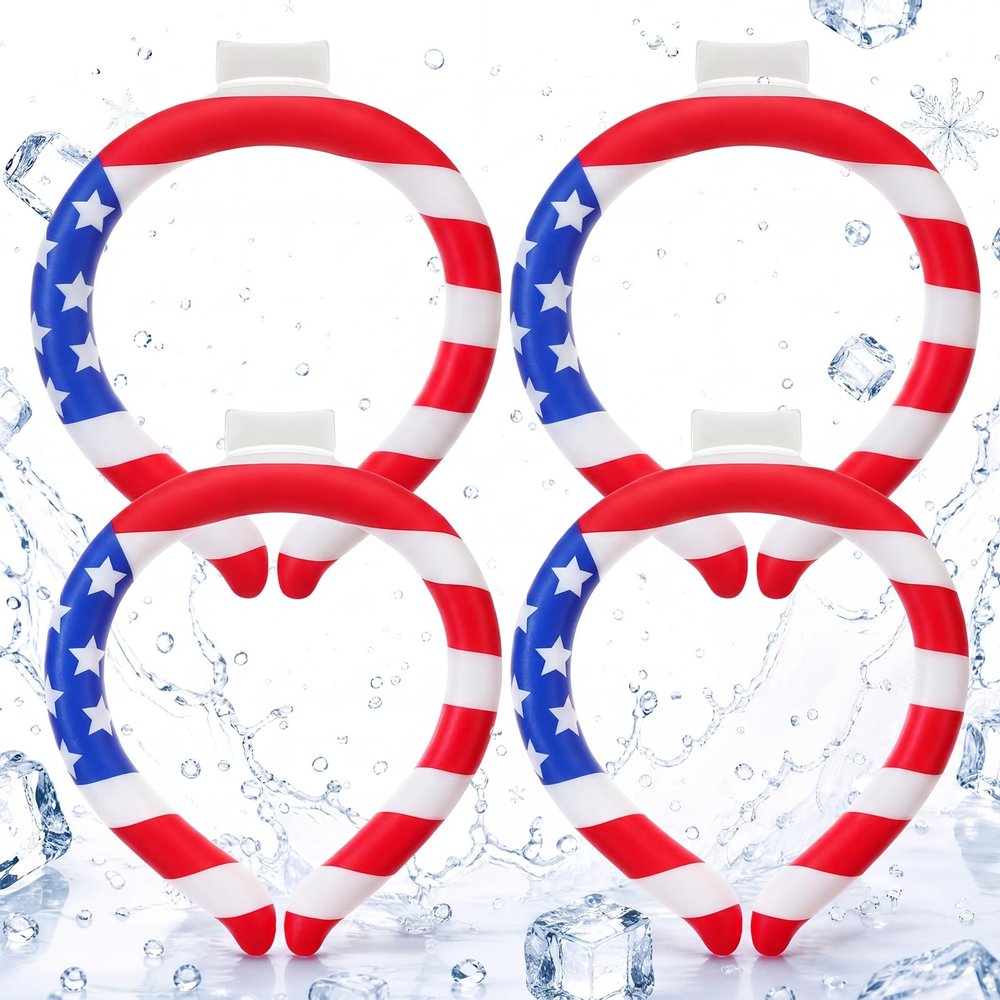 Foilswirl 4 Pcs Neck Cooling Tube Cooling Neck Wraps