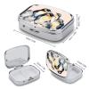 Animal Penguins Watercolor Pattern Pill Case 2 Compartment Metal Small Pill Box Travel Pill Organizer Portable Medicine Container Mini Daily Medication Holder for Vitamin Container Fish Oil view 2