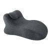 Aroma Diffuser 27 Ergonomic Memory Foam Wedge Pillow, Contoured Support for Neck & Waist, Multi-Functional for Sleeping/Couples/Reading/Travel, Removable Washable Cover (Dark Gray) view 1