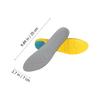 TOGEVAL High Elastic Breathable Shock-Absorbing Insoles, Eva Sweat Absorbing Shoe Pads for Running Sports, Thick Cushioned Heightening Inserts for Men and Women (Gray Size 35-40) view 2