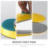 TOGEVAL High Elastic Breathable Shock-Absorbing Insoles, Eva Sweat Absorbing Shoe Pads for Running Sports, Thick Cushioned Heightening Inserts for Men and Women (Gray Size 35-40) view 3