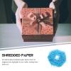 balacoo Blue Shredded Paper Filler 200g Crinkle Cut Paper Shreds for Box Basket Filling Packing Box Accessories Protective Packaging Material for Present Wrapping view 4