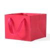 LFCXHTY Hot Pink Gift Bags 4.7 IN Square Gift Bags Square Paper Bag with Handles for Party Favor (Magenta, 4.7 x 4.7 x 4.7 in, 10 CT) view 1