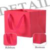 LFCXHTY Hot Pink Gift Bags 4.7 IN Square Gift Bags Square Paper Bag with Handles for Party Favor (Magenta, 4.7 x 4.7 x 4.7 in, 10 CT) view 3