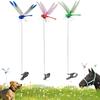 Dragon Fly Clip, 3D Dragon Fly Clips for Bugs - Double Reinforced Wings/Upgraded Strong Clip, PVC Waterproof Wings Never Fade, 1:1 Realistic Fake Dragonfly Clips to Keep Bugs Away (3 PCS) view 1