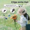Dragon Fly Clip, 3D Dragon Fly Clips for Bugs - Double Reinforced Wings/Upgraded Strong Clip, PVC Waterproof Wings Never Fade, 1:1 Realistic Fake Dragonfly Clips to Keep Bugs Away (3 PCS) view 3