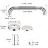 12 Inch Anti Slip Shower Grab Bar,YuanDe Brushed Nickel Bath Grab Bar view 2