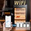 Advanced Smart Cigar Humidor 60l with Fingerprint Lock and Wifi Monitoring, Electric 200 Count Cabinet, Temperature Humidity Regulation, Cedar Interior(Basket) view 3