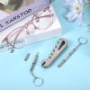 1PCS Eyeglass Frame Adjustment Tool with 2PCS 3-in-1 Screwdriver Kit, Eyeglass Repair Kit Glasses Tightener Professional Frame Bender for Temple Arm & Nose Pad Adjusting, DIY Glasses Repair Tightening view 2