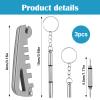 1PCS Eyeglass Frame Adjustment Tool with 2PCS 3-in-1 Screwdriver Kit, Eyeglass Repair Kit Glasses Tightener Professional Frame Bender for Temple Arm & Nose Pad Adjusting, DIY Glasses Repair Tightening view 3