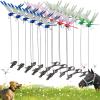 Dragon Fly Clip, 3D Dragon Fly Clips for Bugs - Double Reinforced Wings/Upgraded Strong Clip, PVC Waterproof Wings Never Fade, 1:1 Realistic Fake Dragonfly Clips to Keep Bugs Away (18 PCS) view 1