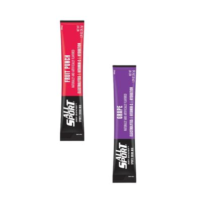 All Sport Body Quencher Powder Sticks Bundle, Electrolyte Drink Mix, Grape & Fruit Punch, 80/Case Each (160 Total Sticks)