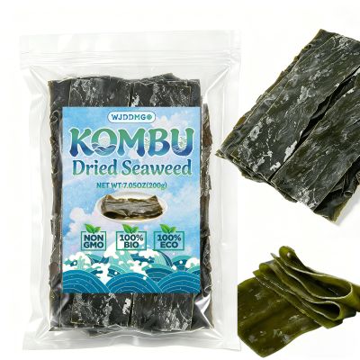 Premium Kombu, 7.05oz Dried Kelp from Hokkaido Japan, No Additives Sun-Dried Seaweed, for Japanese cuisine Seaweed Salad Dashi Stock Miso Soup Rice Seasoning.