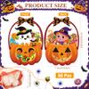 Fuutreo 50 Pcs Halloween Treat Bags with Handles, Witch Plastic view 2