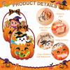 Fuutreo 50 Pcs Halloween Treat Bags with Handles, Witch Plastic view 3