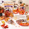 Fuutreo 50 Pcs Halloween Treat Bags with Handles, Witch Plastic view 4