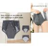 Men's Incontinence Underwear, Leak Proof Washable Reusable Cotton Brief for Men, Heavy Flow Bladder Leak 3 Pack view 4