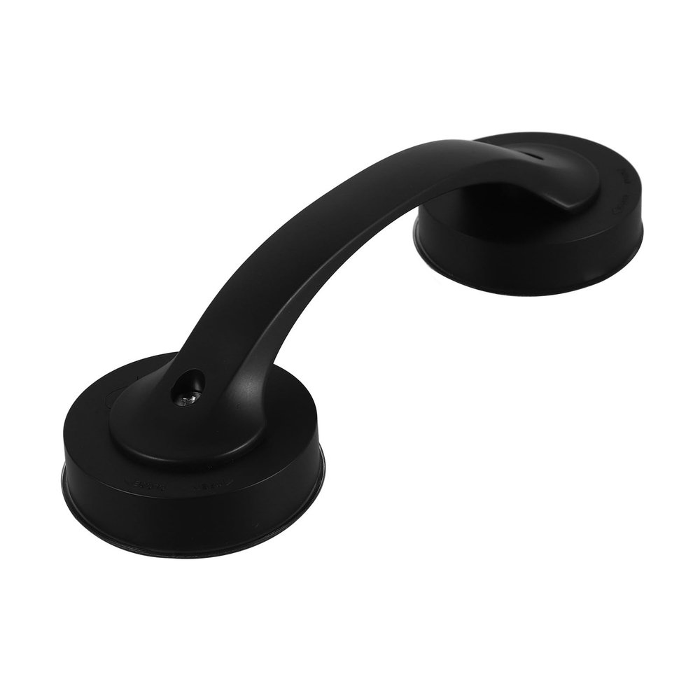NUSITOU Black Suction Cup Grab Bar for Bathtub and Shower, Non-Skid Bathroom Handrail with Strong Suction, Elderly Safety Support Rail for Disabled and Seniors