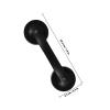NUSITOU Black Suction Cup Grab Bar for Bathtub and Shower, Non-Skid Bathroom Handrail with Strong Suction, Elderly Safety Support Rail for Disabled and Seniors view 2