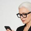 FYTOO Thick Square Blue Tortoiseshell Reading Glasses, Acetate Frame Blue Light Blocking Computer Readers for Women Men view 2