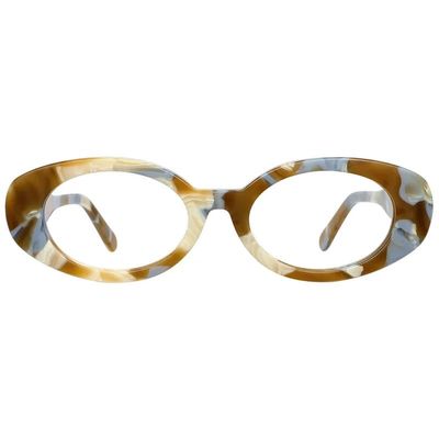 FYTOO Retro Oval Tortoiseshell Blue Light Blocking Glasses, Acetate Frame Anti Eyestrain Computer Gaming Glasses for Women Men