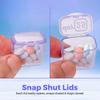 1Pcs OSJuxaldor Monthly Pill Organizer 31 Day with 31 Compartments, 30 Day Pill Box Case, Large Portable Daily Pill Container for Vitamin, Medicine, Supplement, Fish OilPurple view 4