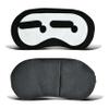 Funny Face Plush Blackout Eye Mask, Soft Breathable Adjustable Sleep Eye Cover for Adults Kids, Ideal for Nap Home Office Travel Holiday Gifts (Neutral Face) view 1