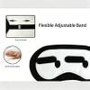 Funny Face Plush Blackout Eye Mask, Soft Breathable Adjustable Sleep Eye Cover for Adults Kids, Ideal for Nap Home Office Travel Holiday Gifts (Neutral Face) view 3
