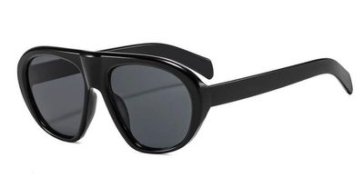 GVBSDvision Retro Anti-UV Tinted Lens, Yellow, Blue, Red, Green Square Reading Glass, Sun Reading Glass (Stylish Black Frame Gray Lens, 2.5, x)