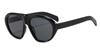 GVBSDvision Retro Anti-UV Tinted Lens, Yellow, Blue, Red, Green Square Reading Glass, Sun Reading Glass (Stylish Black Frame Gray Lens, 2.5, x) view 1