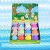 Easter Bath Bombs with Surprise Toys Inside, 12-Pack Kids Color Changing Bath Fizzies, Natural Sea Salt Bubble Bath Bombs - Easter Basket Stuffers for Girls Boys (Plant) view 1