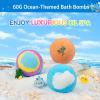 Easter Bath Bombs with Surprise Toys Inside, 12-Pack Kids Color Changing Bath Fizzies, Natural Sea Salt Bubble Bath Bombs - Easter Basket Stuffers for Girls Boys (Plant) view 2