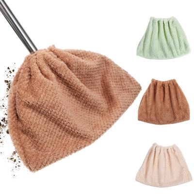 DOITOOL 3pcs Multipurpose Broom Cover Cloth Set, Water-Absorbent Cleaning Mop Covers for Floor Dusting, Reusable Household Cleaning Cloths for Kitchen and Home Use Random Color