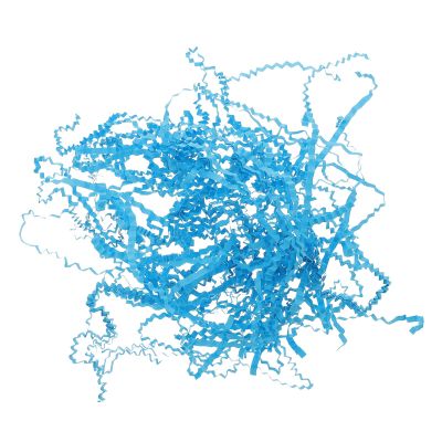CORHAD Raffia Filament Crinkle Paper Shredded Filler 100g Lake Blue Wrinkled Box Filling Material for Wedding Decor Accessories and Wrapping Supplies